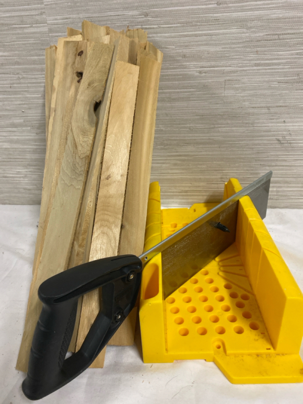 Stanley Miter Box With Hand Saw and a Pile of Shims