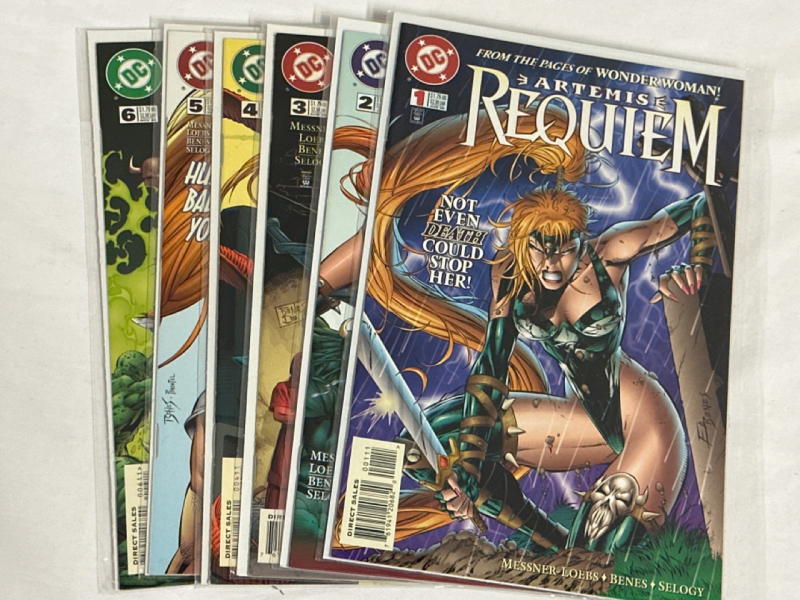 6 Vintage DC Comics ARTEMIS REQUIEM #1,2,3,4,5,6 (1996) Ed Benes William Messner-Loebs