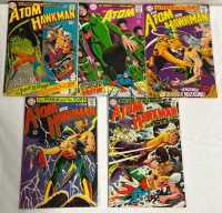5 Vintage The ATOM 1960&rsquo;s Silver Age DC Comics No. 41, 38, 39, 40, 42 12cent