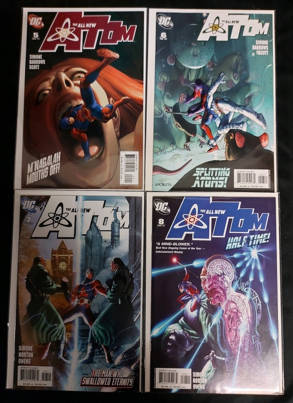 4 DC Comics The All New Atom Issues 5-8 In Excellent Pre Owned Condition
