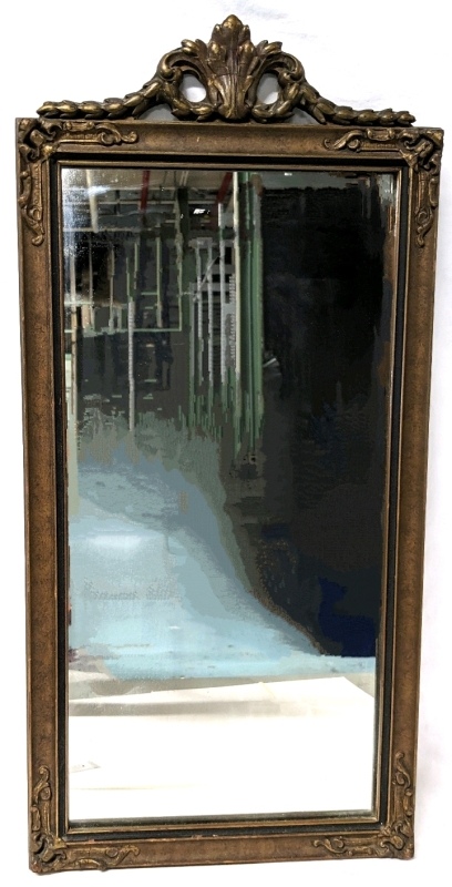 Vintage (Possibly Older!) Heavy Hanging Wall Mirror | 12" x 24.75" Tall