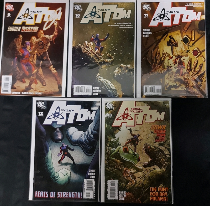 5 DC Comics The All New Atom Issues 9-13 In Excellent Pre Owned Condition