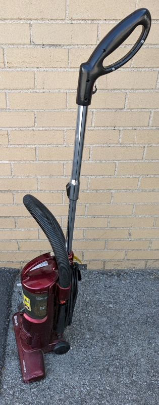 Shark Euro-Pro Bagless Vaccuum. Stands 45" tall.