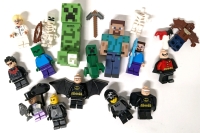 Assorted LEGO Mini-Figs & Larger Minecraft Figures | Batman & Minecraft | 1.75" - 2.75"