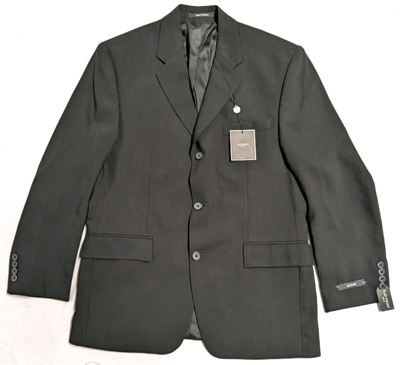 New Men's Size 38S 32W | Alfani Suit 100% Wool Jacket Style THIE21280 | Made in Canada