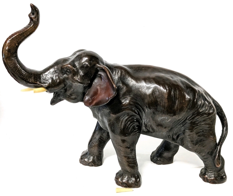 Huge & HEAVY! (7.5kg) Vintage Metal Lucky Elephant | 13.5" Tall x 17.5" Long x 6.5" Wide