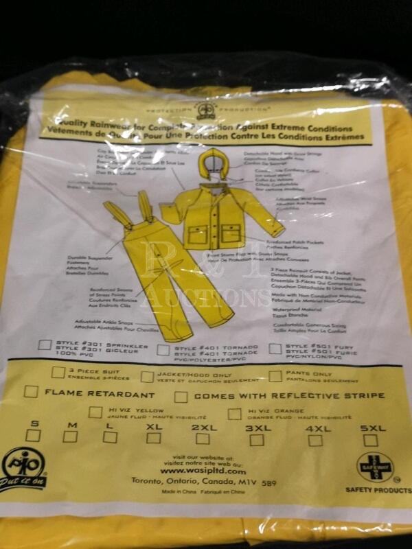 New 3 Piece Rain Suit sz 3XL