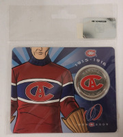 2009 (1909-) Canadian Montreal Canadians 50 Cent Half Dollar Colored Coin , Sealed