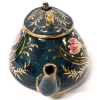 Gorgeous Vintage Ceramic Teapot Made in England with Gold Trim & Detailing 5.5" Tall - 3