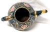 Gorgeous Vintage Ceramic Teapot Made in England with Gold Trim & Detailing 5.5" Tall - 5