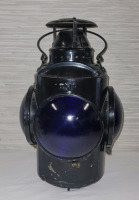 Vintage Piper Montreal C.N.R Caboose Lantern with Blue Lenses