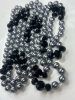 Love Silver & Black Enamel & Rhinestones Jewelry - 5