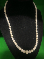 Vintage Luminous Morher of Pearl Graduating Ball Necklace