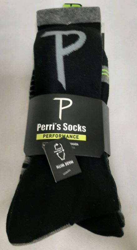 3 Pairs of New Perri's Performance Socks Size L M 9-12 W 11-14