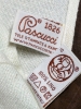 Pair of 1826 PASCUCCI 100% Linen Hand Stamped Dish Cloths Made in Italy (27" x 27" ) - 4