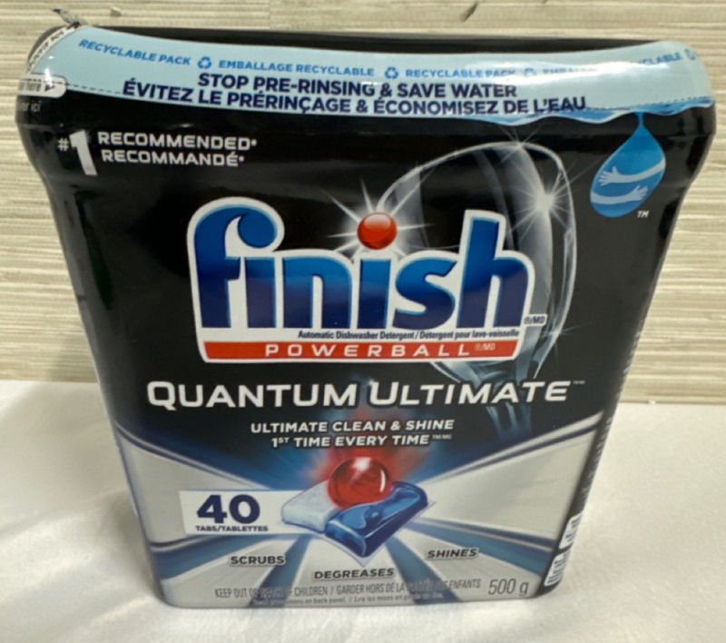 Finish Power Ball Quantum Ultimate Dishwasher Detergent Pod