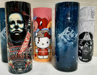 New 5 - 8" Metal Tumblers