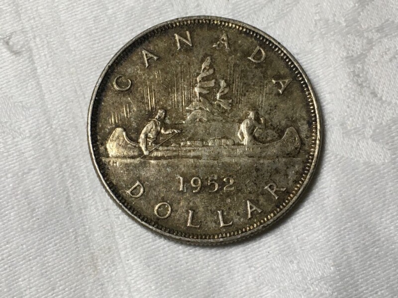 1952 Canadian Silver $1 Coin