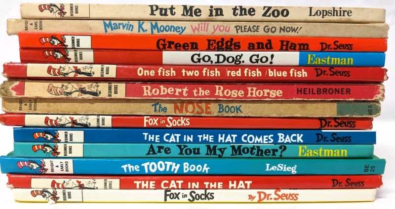 Vintage to Newer DR SEUSS | Beginner + Bright & Early Books | Lopshire, Perkins, Eastman, Heilbroner, LeSieg