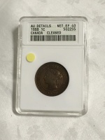 1888 Canadian Large Penny Anacs Graded