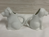 White Farm Mini Cow & Dog Creamer 3.5" Inch Porcelain Ceramic Milk Pitcher Abbott Collection - 2