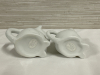 White Farm Mini Cow & Dog Creamer 3.5" Inch Porcelain Ceramic Milk Pitcher Abbott Collection - 4