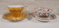 Aynsley Cup & Saucer and Royal Stafford Cup & Saucer . Aynsley Plate & Royal Stafford Cup Ring True