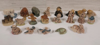 Vintage Red Rose Wafe Figurines . Includes Gingerbread Man & Some Mothergoose Figures