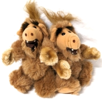 2 Vintage 1987 ALF Finger Puppets | 8" Tall Each