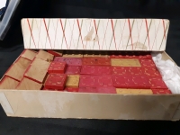 Vintage 1940 Halsam Co. Multi-Coloured Wooden American Bricks Stackable 1 ⅞" Long Approximately 100+ Pieces