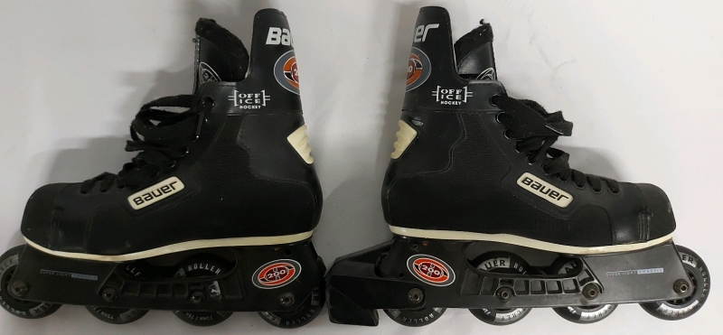 BAUER 200 Off Ice Hockey Rollerblades Size 6 Pre Owned