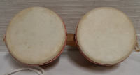 Bongo Drums 12" Wide w/ a Rope to Hang it from your neck