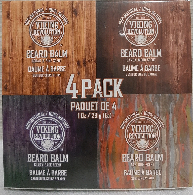 New Beard Balm 4 Pack 1oz Each