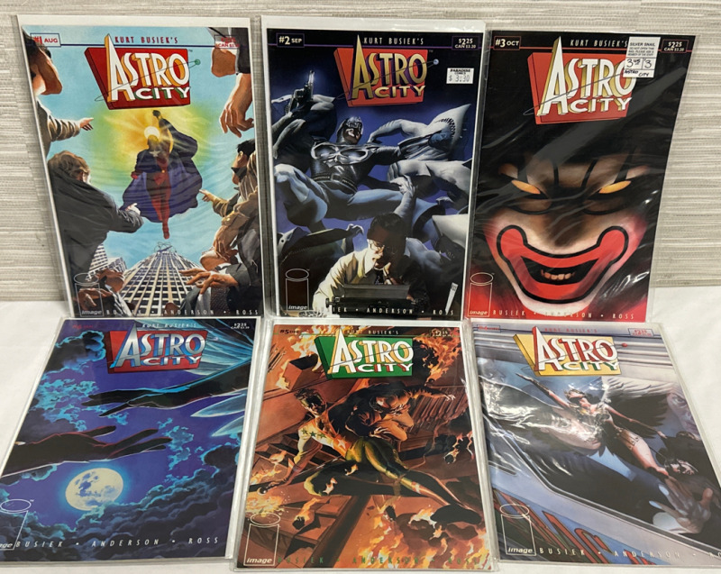 Astro City Vol. 1 Numbers #1 to #6 (Alex Ross Covers) Image Comics 1995 Complete Set of 6