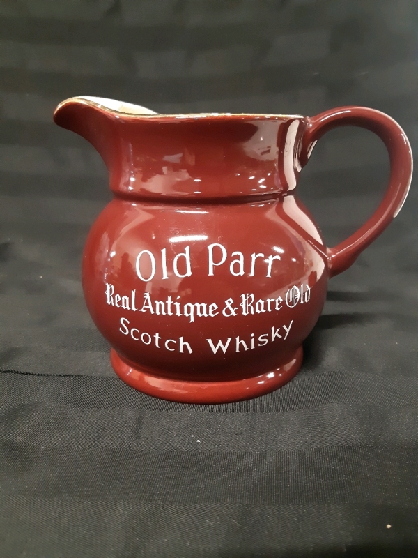 Vintage Old Parr Real Antique & Rare Old Scotch Whisky Water Jug With crazing inside 5" Tall