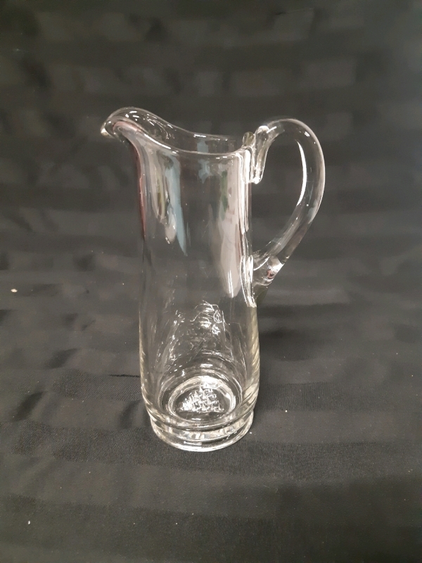 Vintage EAPG Pressed Clear Glass Pitcher 7.5" Tall