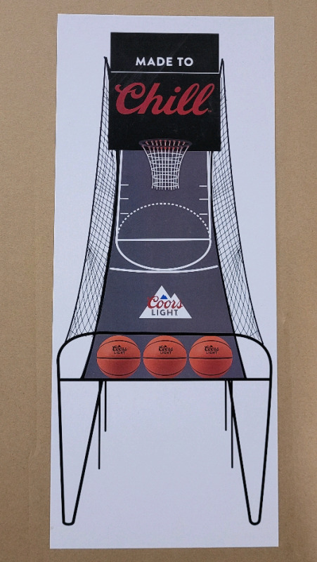 New - Coors Light Pop-A-Shot Basketball Game . Some Assembly Required