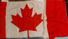 Large Canadian Flag Pre Owned No Rips Or Tears 73"x35" Approximate - 2