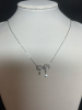 Certified Moissanite VVS Dangling from a Bow Pendant Sterling - 5