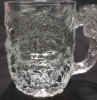 6 As New Luminarc USA Glass Santa Coffee Mugs - 2