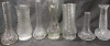 7 Different Thin Vases Tallest Is 9"X3" Pre Owned Good Condition