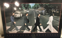 Beatles Print On Board Abbey Road 36&rdquo;x24&rdquo;