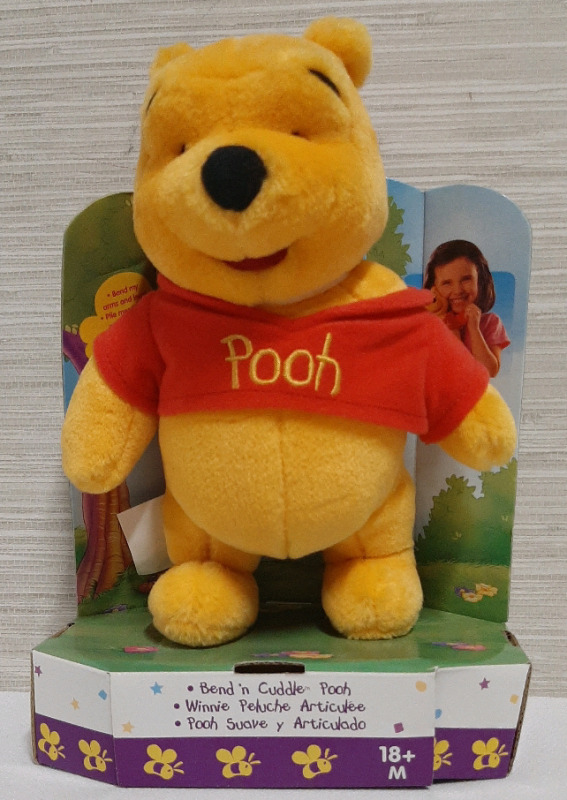 New Fisher Price Bend n' Cuddle Pooh 8" Tall