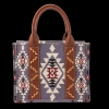 New Wrangler Ladies Southwestern Canvas Lavender Crossbody Handbag Purse WG2203-8120SLV - 2