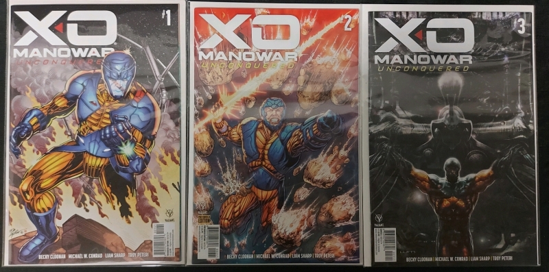 XO ManoWar Uncovered Issues #1-3 Excellent Condition