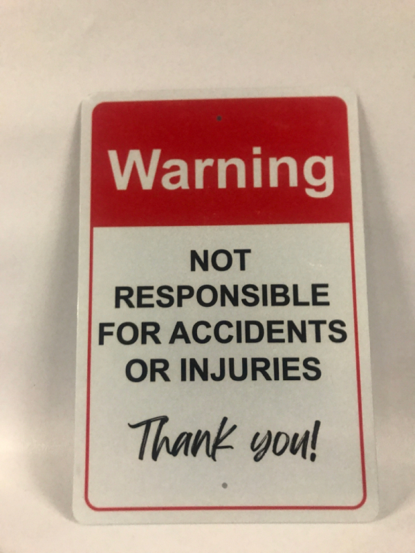 12&rdquo;x8&rdquo; Metal Safety Sign