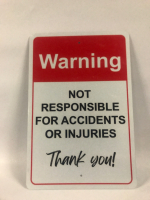 12”x8” Metal Safety Sign