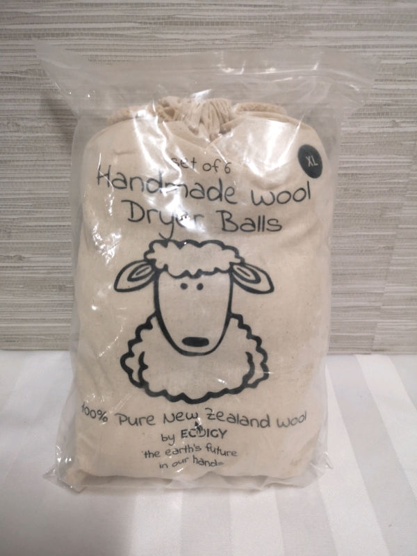 6 New Handmade Wool Dryer Balls by Ecoigy sz XL