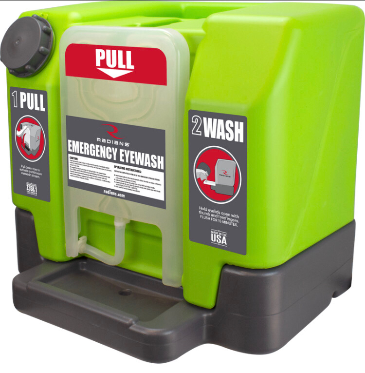 New Radians 12 Gallon Emergency Eyewash Station