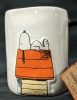 New PEANUTS x RAE DUNN Halloween "Home Spooky Home" Ceramic Snoopy Mug | 3.6" D x 4.8" Tall - 2